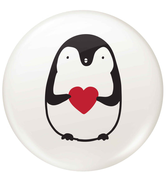 Cute penguin heart small 25mm Pin badge