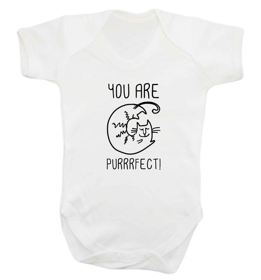 You are purrfect baby vest white 18-24 months