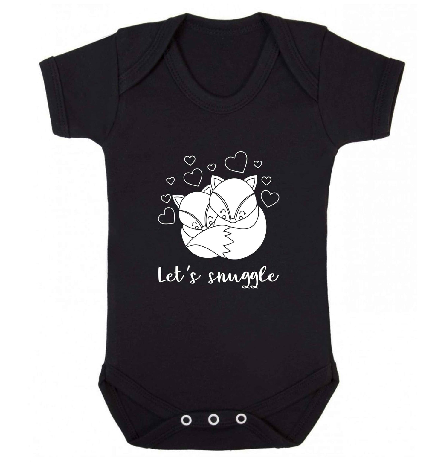 Let's snuggle baby vest black 18-24 months