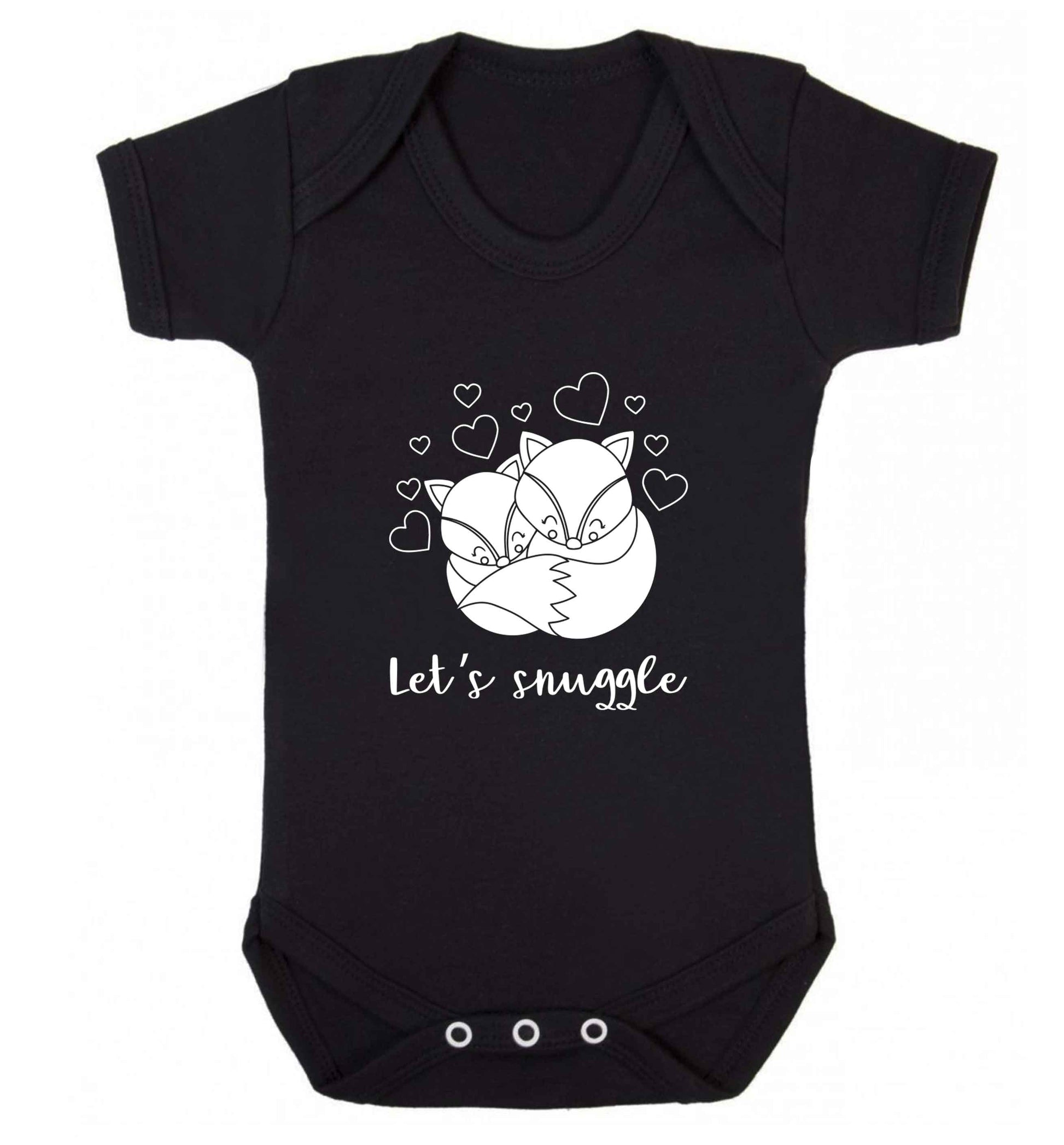 Let's snuggle baby vest black 18-24 months