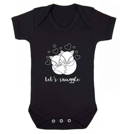 Let's snuggle baby vest black 18-24 months