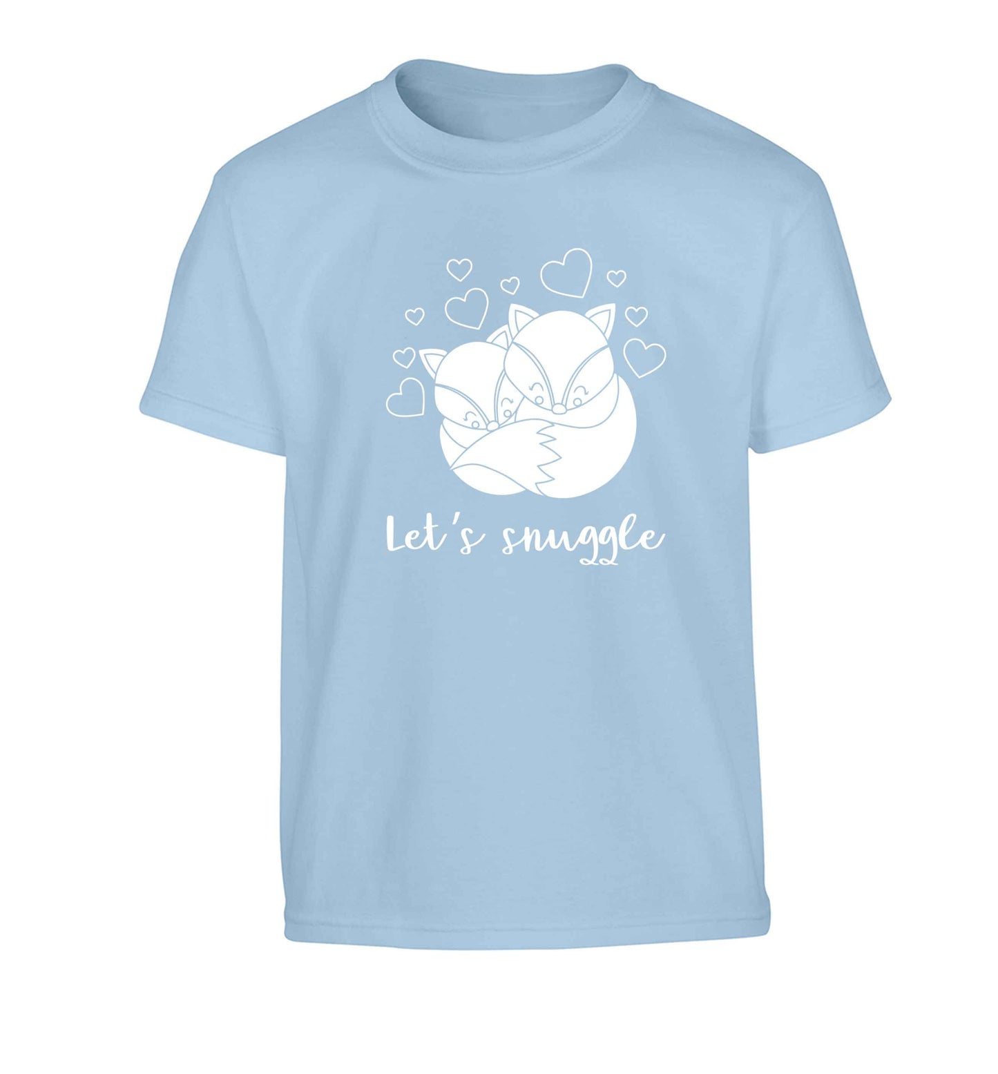 Let's snuggle Children's light blue Tshirt 12-13 Years