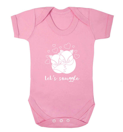 Let's snuggle baby vest pale pink 18-24 months