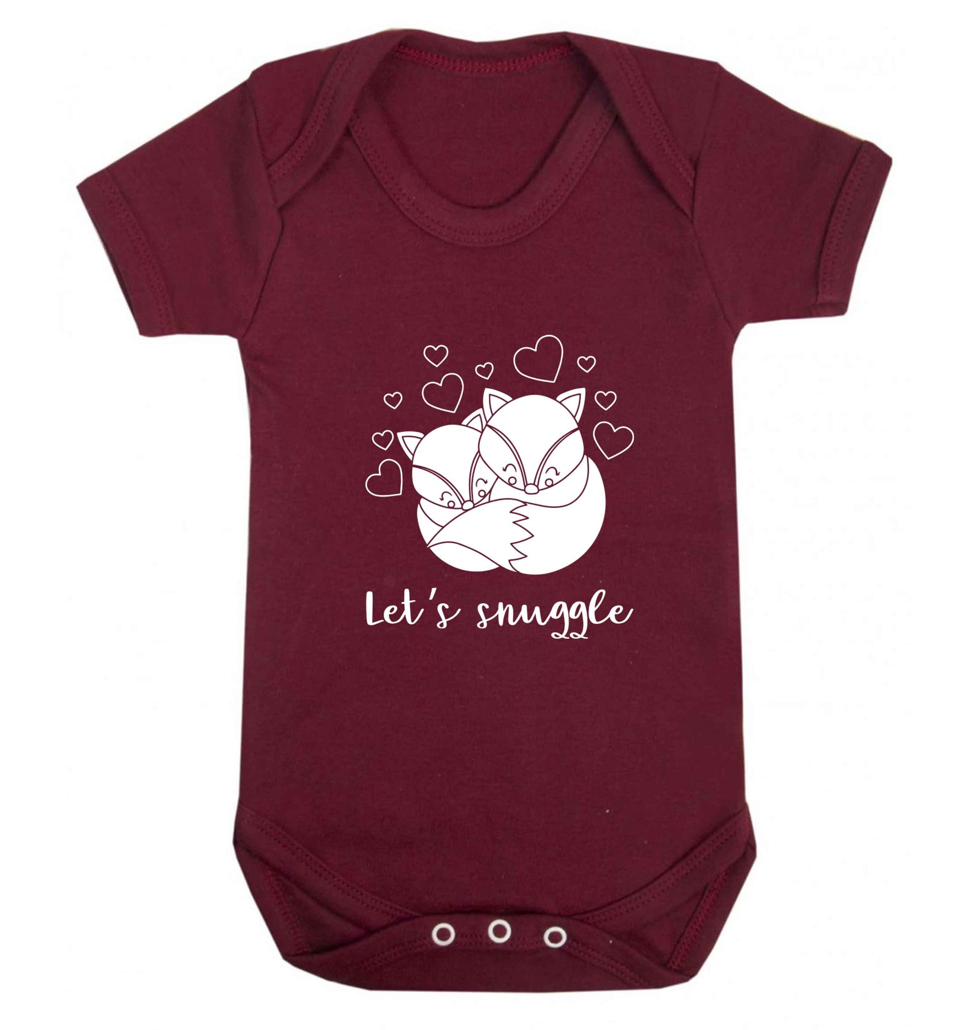 Let's snuggle baby vest maroon 18-24 months