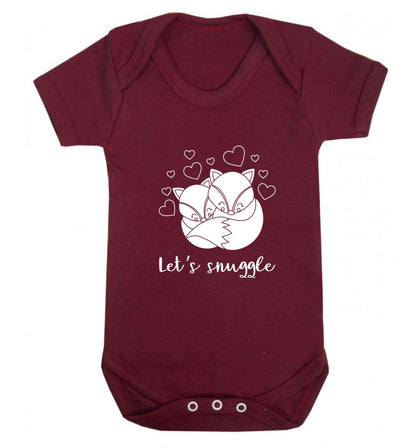 Let's snuggle baby vest maroon 18-24 months