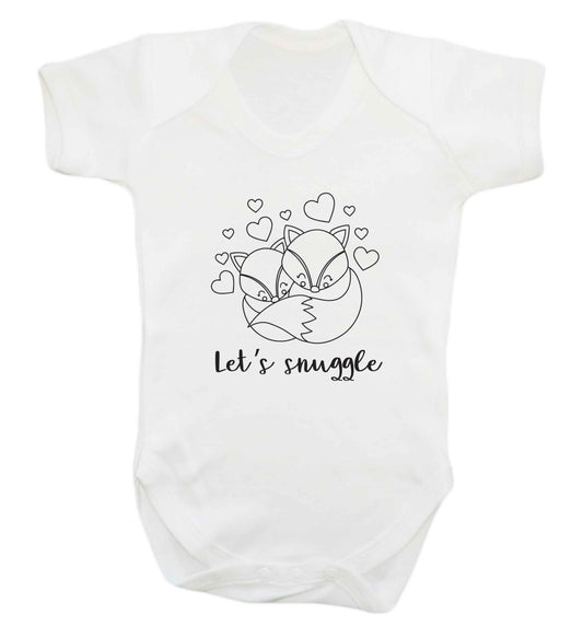 Let's snuggle baby vest white 18-24 months