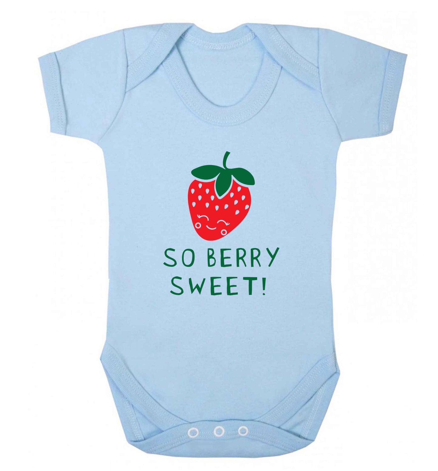 So berry sweet baby vest pale blue 18-24 months