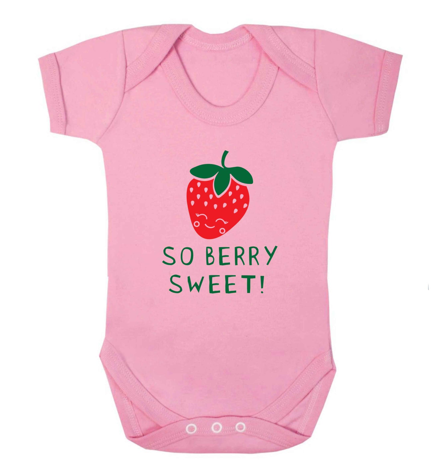 So berry sweet baby vest pale pink 18-24 months