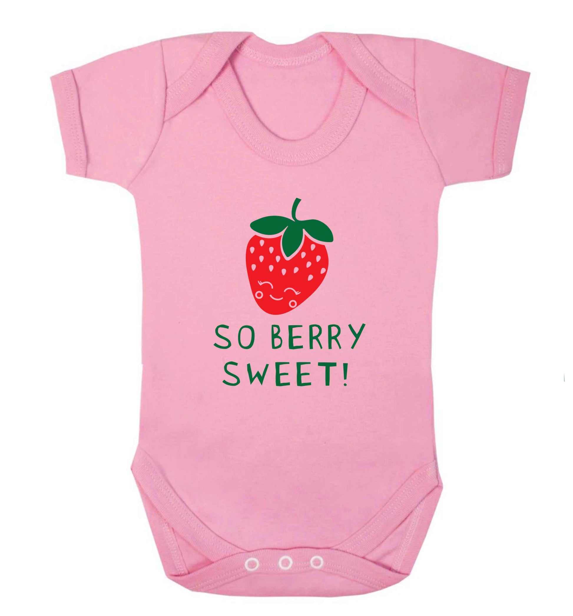 So berry sweet baby vest pale pink 18-24 months