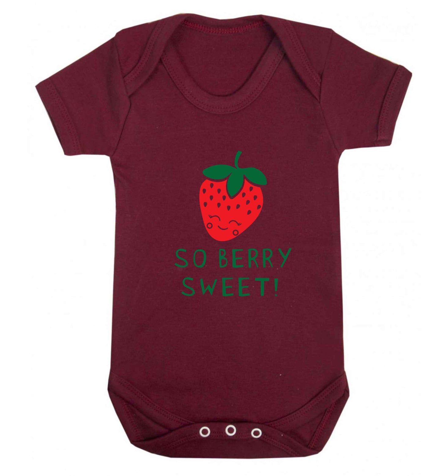 So berry sweet baby vest maroon 18-24 months