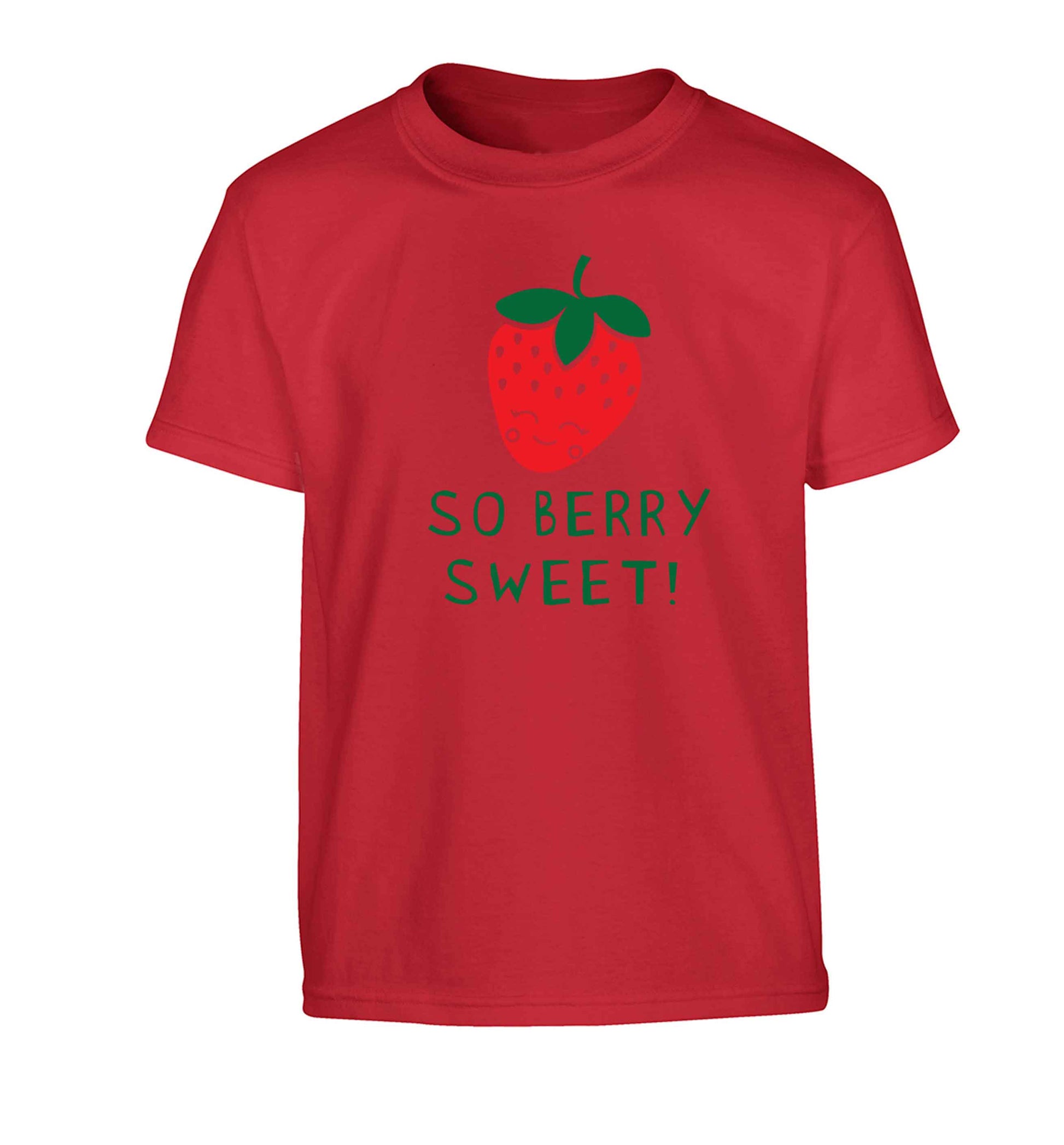 So berry sweet Children's red Tshirt 12-13 Years