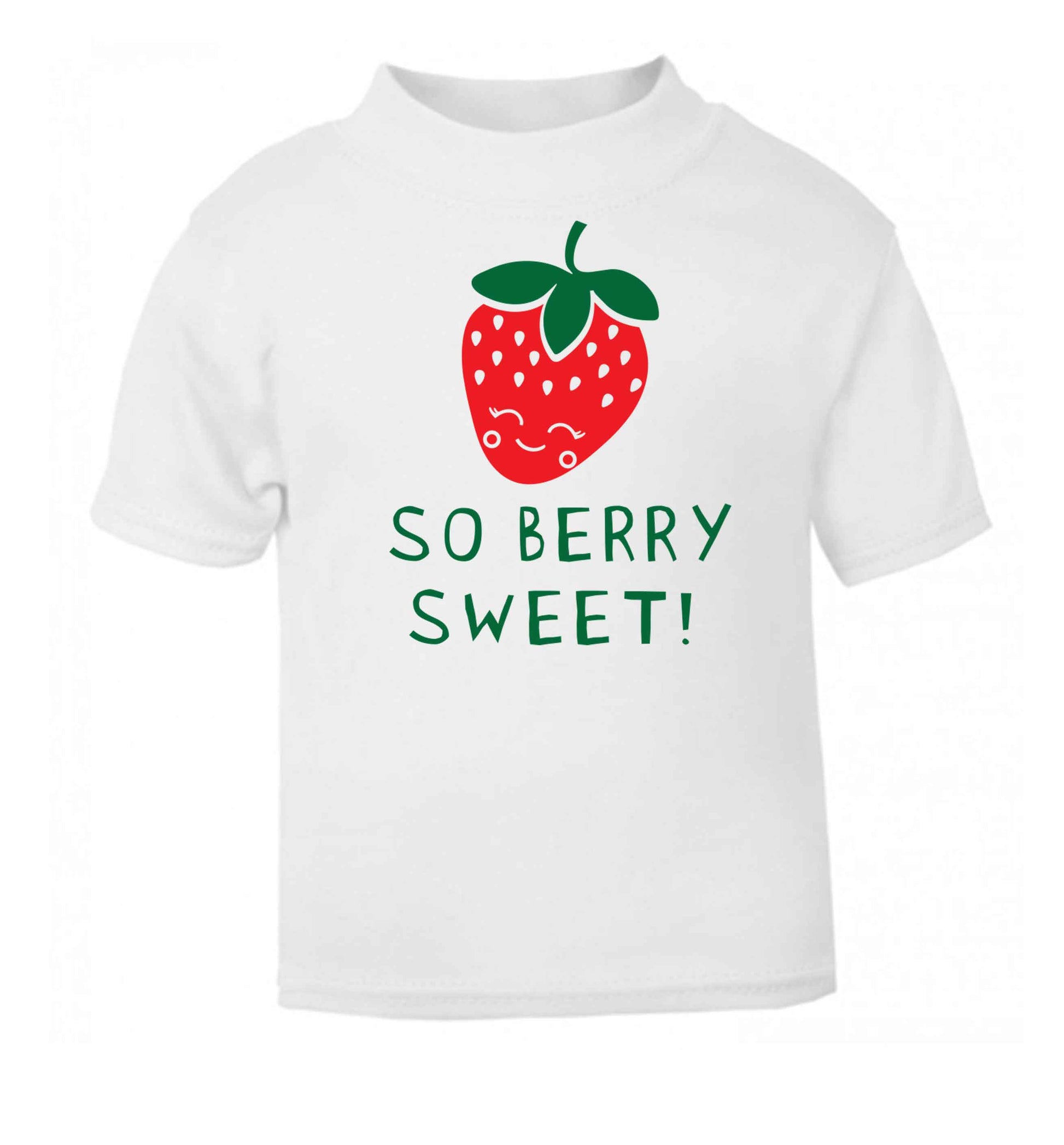 So berry sweet white baby toddler Tshirt 2 Years