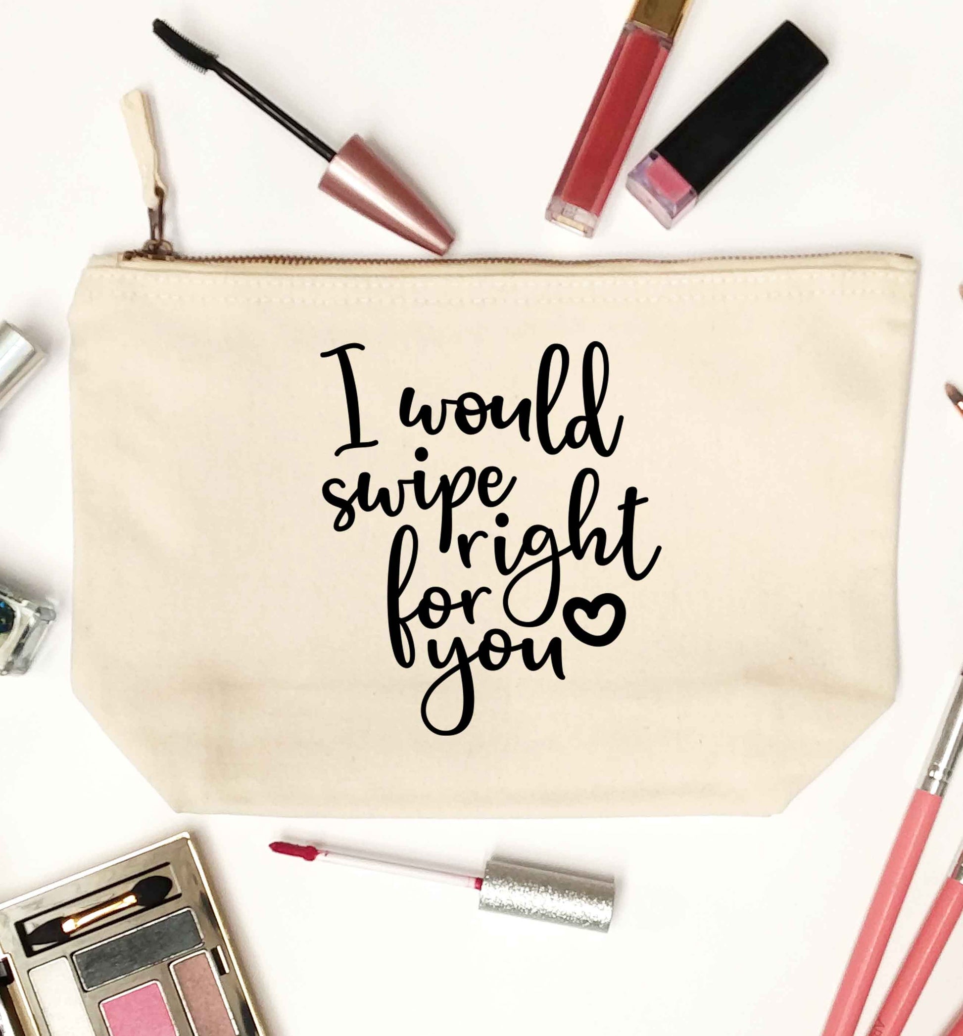I would swipe right for you natural makeup bag