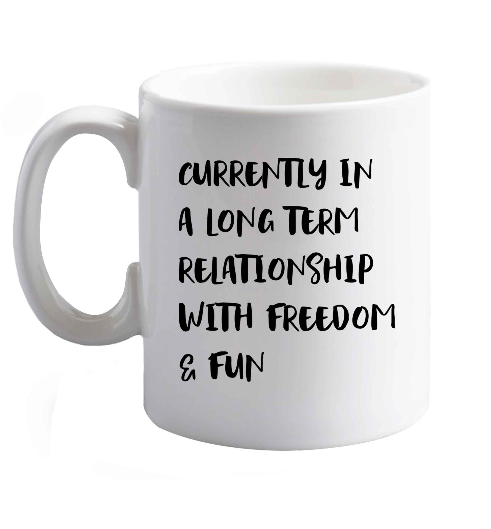 10 oz Favourite Type Pan Pancake ceramic mug right handed