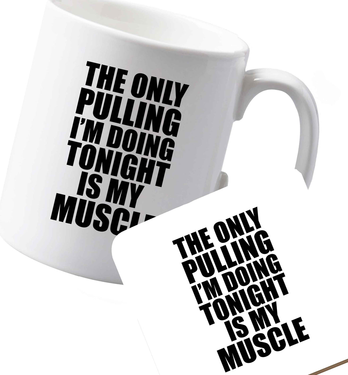 10 oz Ceramic mug and coaster Favourite Type Pan Pancake both sides