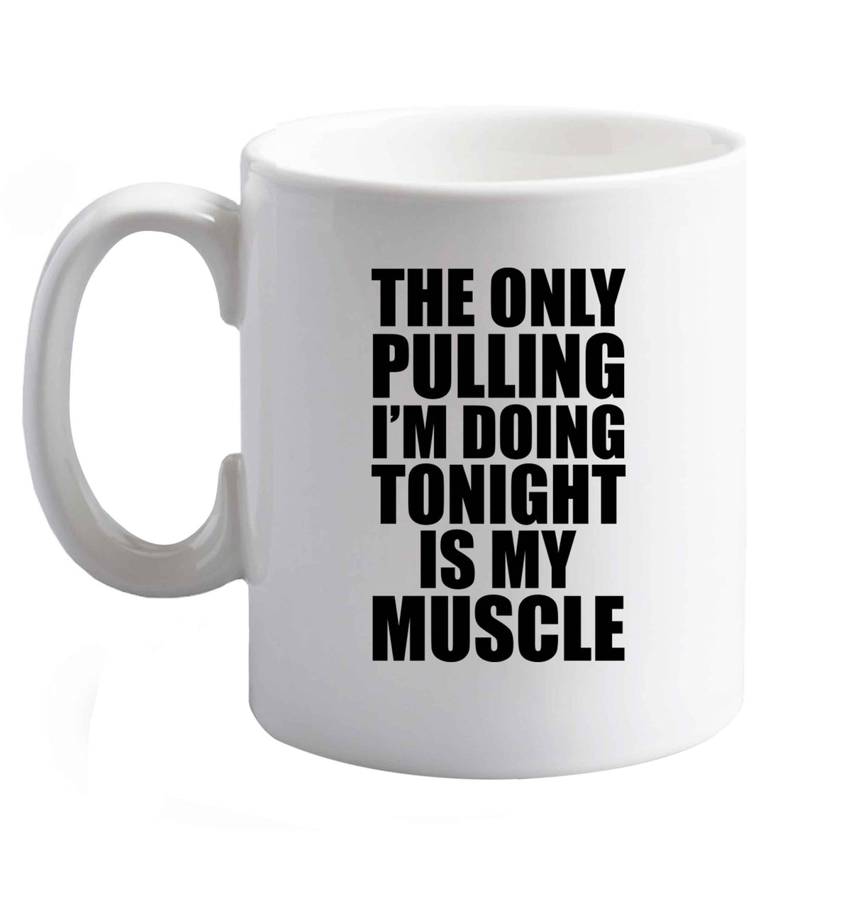 10 oz Favourite Type Pan Pancake ceramic mug right handed