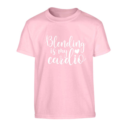 Blending is my cardio Children's light pink Tshirt 12-13 Years