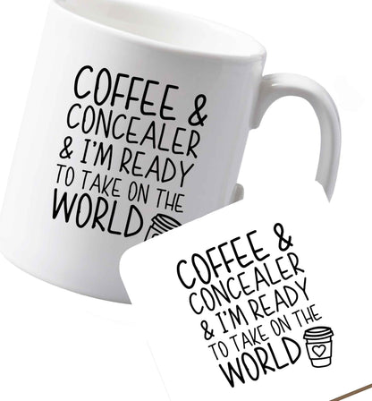 10 oz Ceramic mug and coaster Favourite Type Pan Pancake both sides