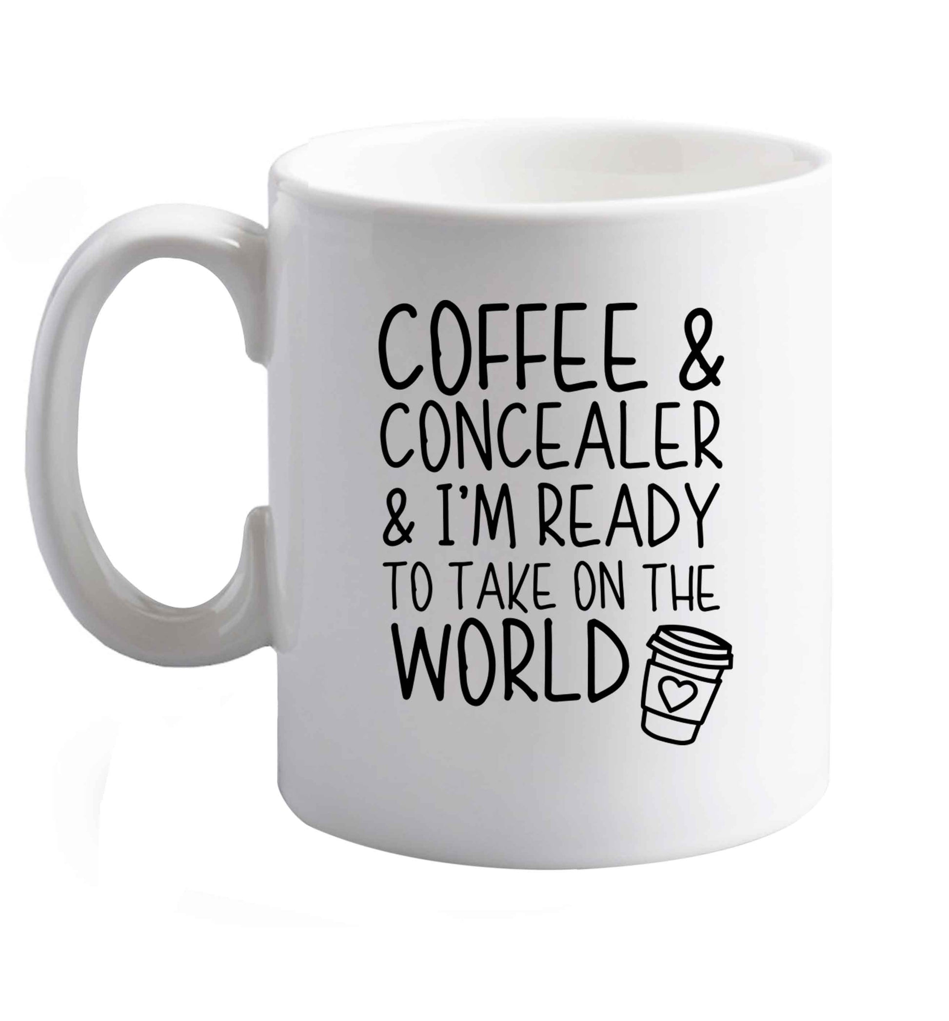 10 oz Favourite Type Pan Pancake ceramic mug right handed