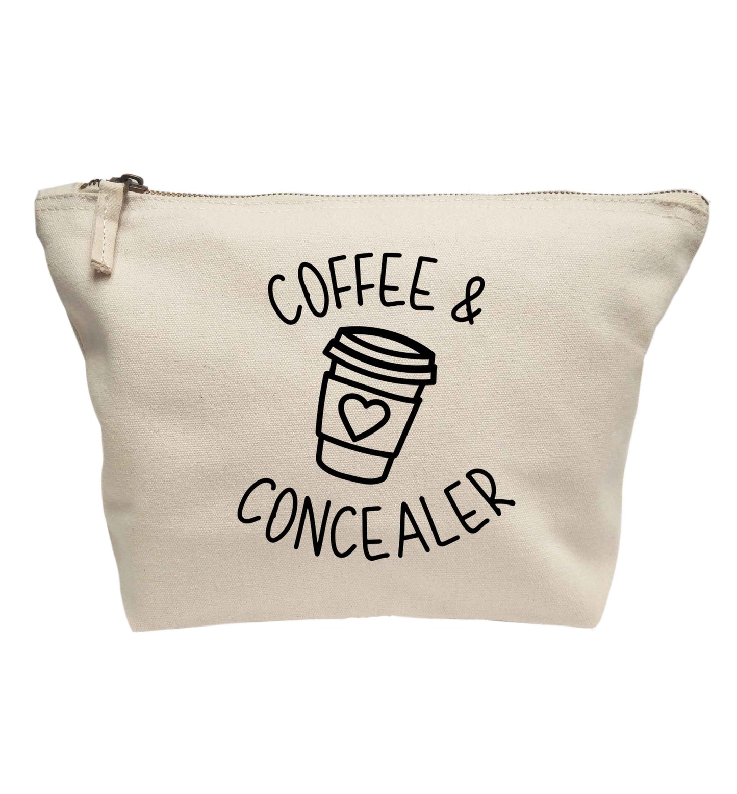 Coffee and concealer | Makeup / wash bag