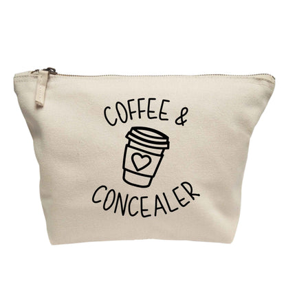 Coffee and concealer | Makeup / wash bag