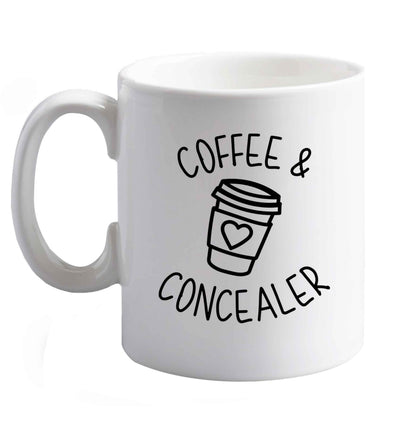 10 oz Favourite Type Pan Pancake ceramic mug right handed