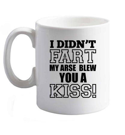 10 oz Favourite Type Pan Pancake ceramic mug right handed