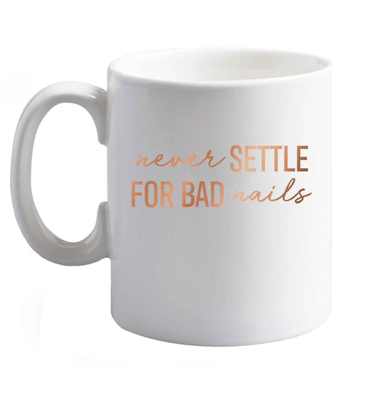 10 oz Favourite Type Pan Pancake ceramic mug right handed