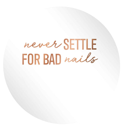 Never settle for bad nails - rose gold 24 @ 45mm matt circle stickers