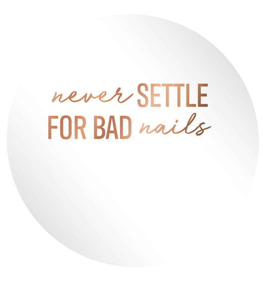 Never settle for bad nails - rose gold 24 @ 45mm matt circle stickers