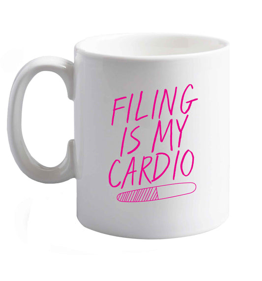 10 oz Favourite Type Pan Pancake ceramic mug right handed