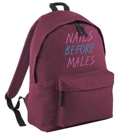 Nails before males maroon adults backpack