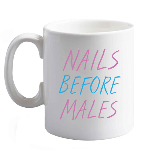 10 oz Favourite Type Pan Pancake ceramic mug right handed