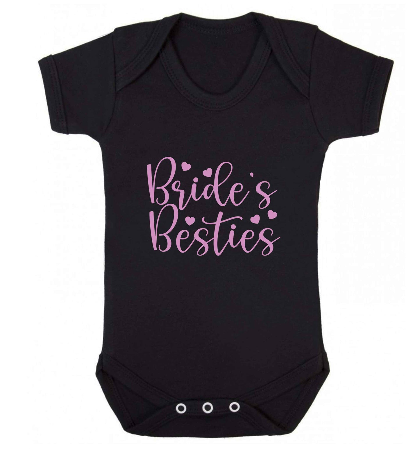 Brides besties baby vest black 18-24 months