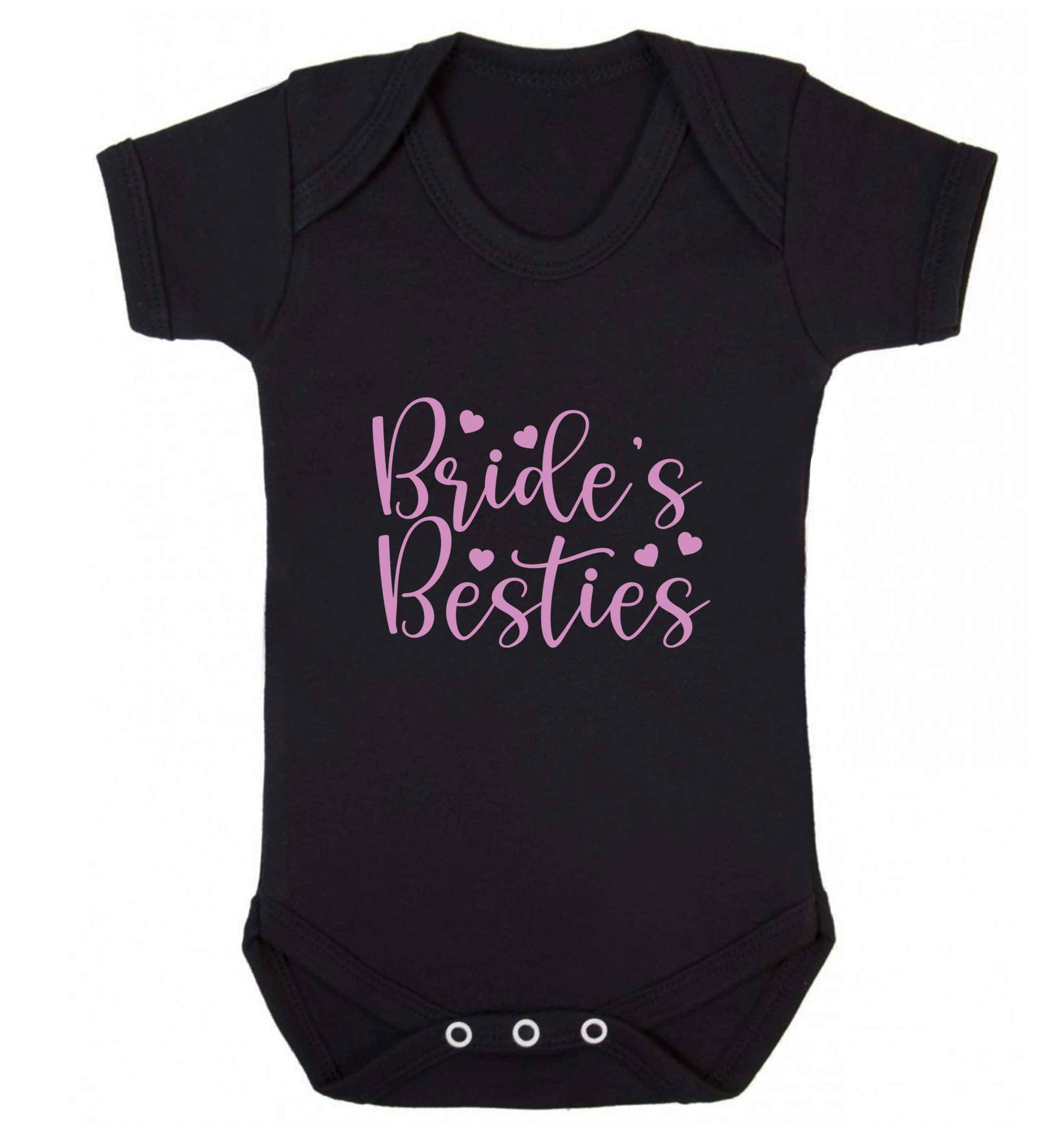 Brides besties baby vest black 18-24 months