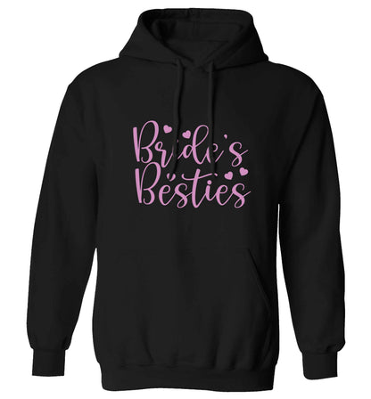 Brides besties adults unisex black hoodie 2XL