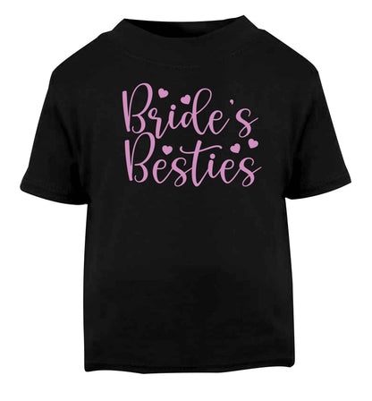 Brides besties Black baby toddler Tshirt 2 years