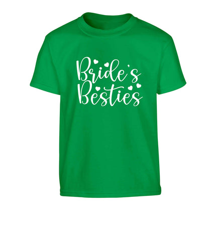 Brides besties Children's green Tshirt 12-13 Years