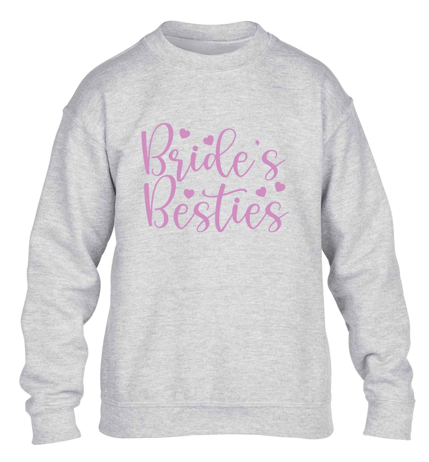 Brides besties children's grey sweater 12-13 Years