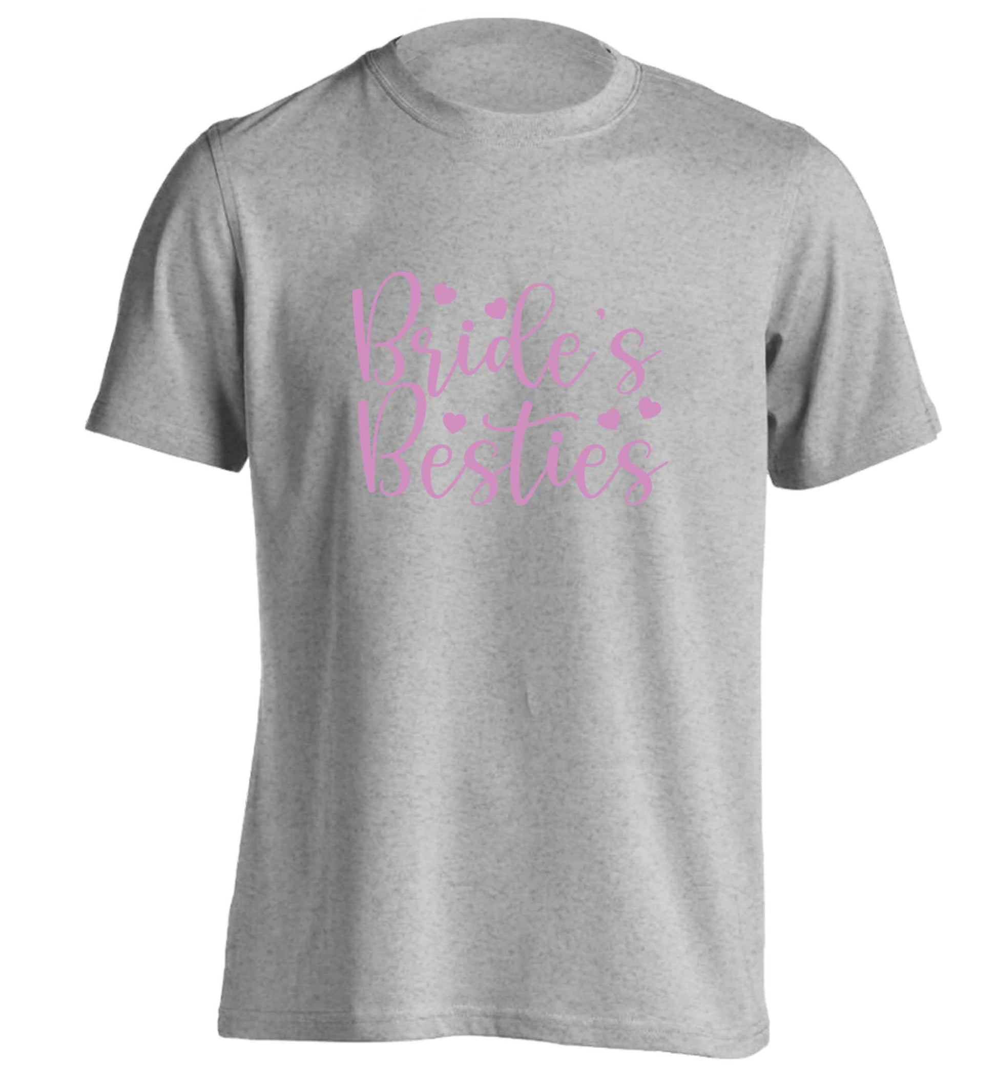 Brides besties adults unisex grey Tshirt 2XL