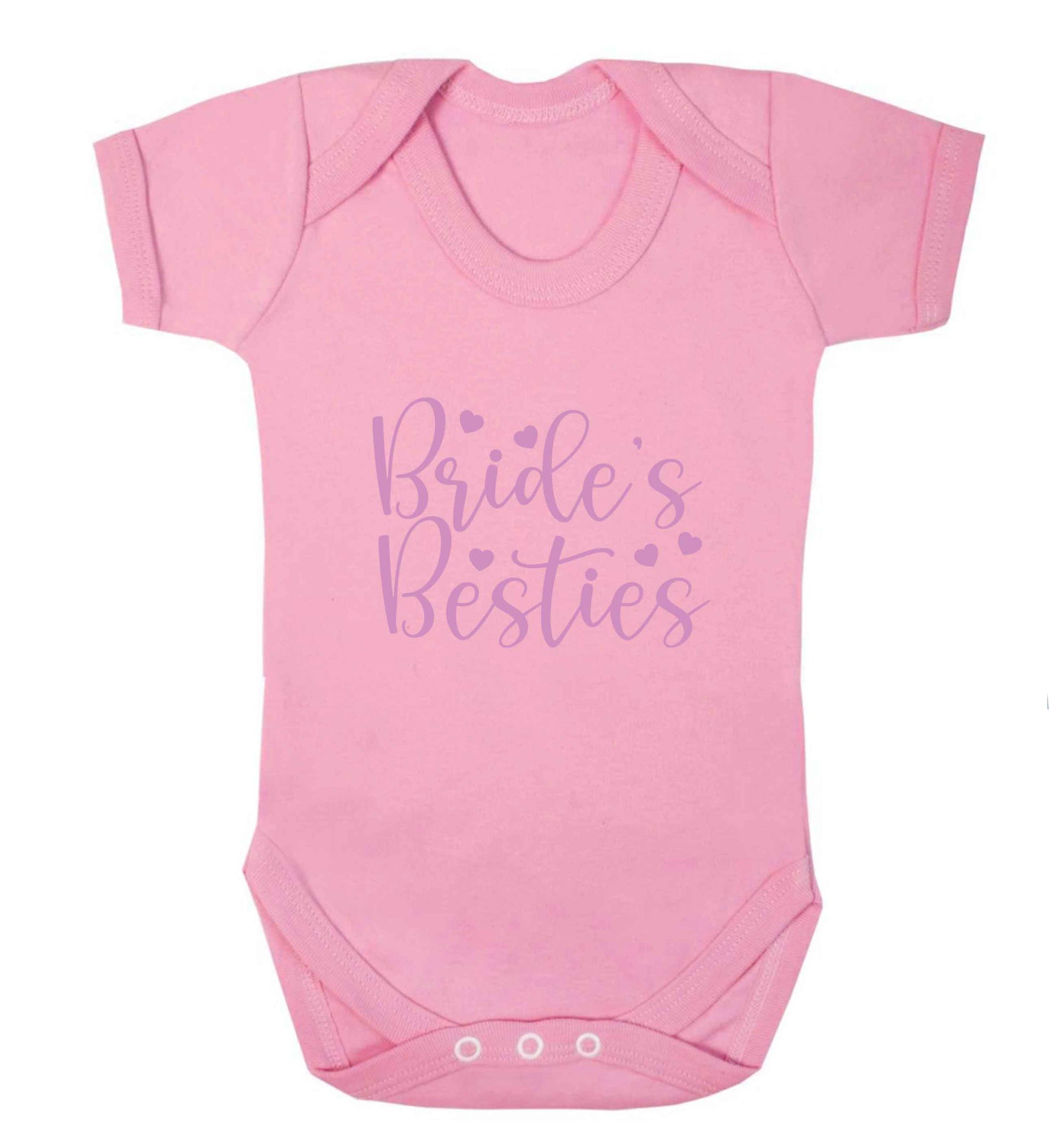 Brides besties baby vest pale pink 18-24 months