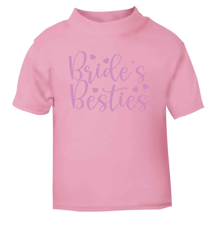 Brides besties light pink baby toddler Tshirt 2 Years