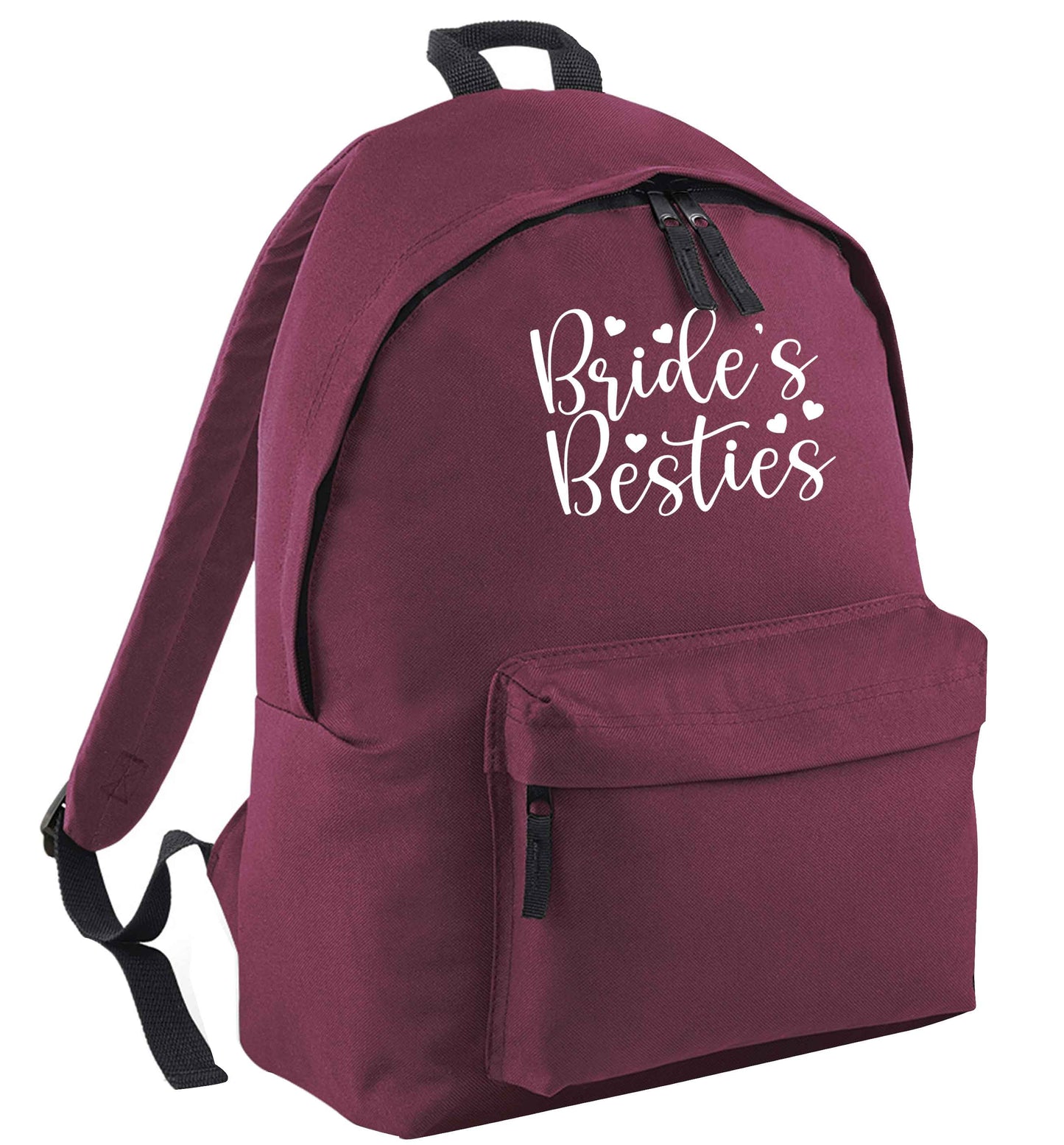 Brides besties maroon adults backpack