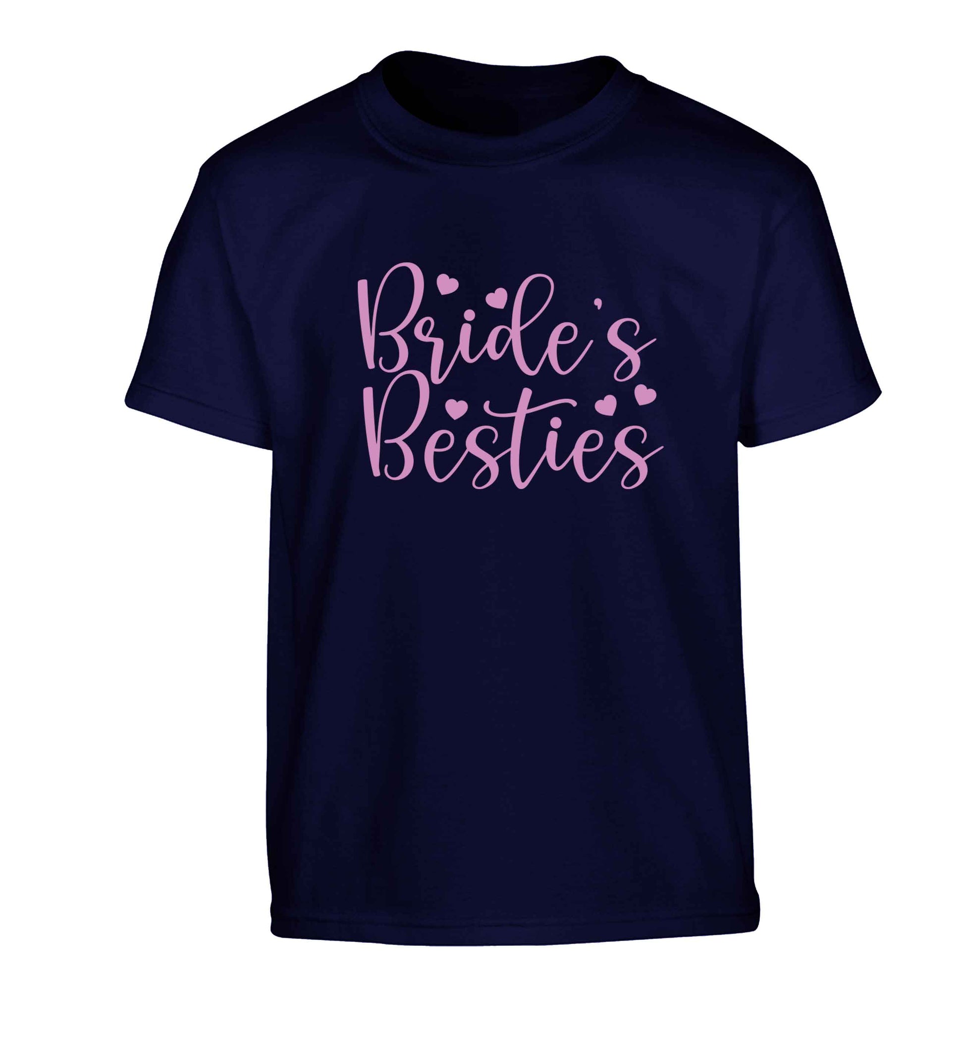 Brides besties Children's navy Tshirt 12-13 Years