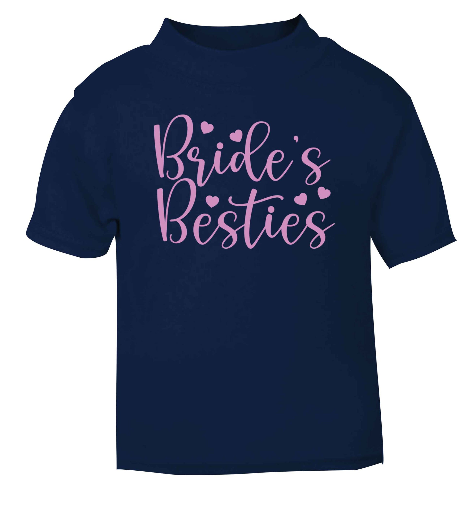 Brides besties navy baby toddler Tshirt 2 Years