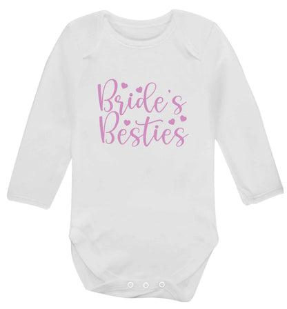 Brides besties baby vest long sleeved white 6-12 months
