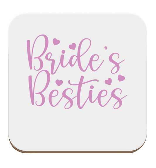 Brides besties set of four coasters