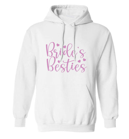 Brides besties adults unisex white hoodie 2XL