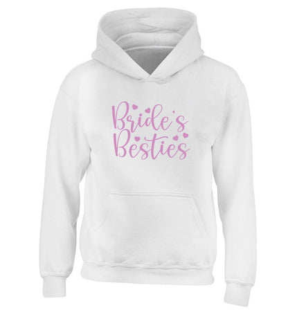 Brides besties children's white hoodie 12-13 Years