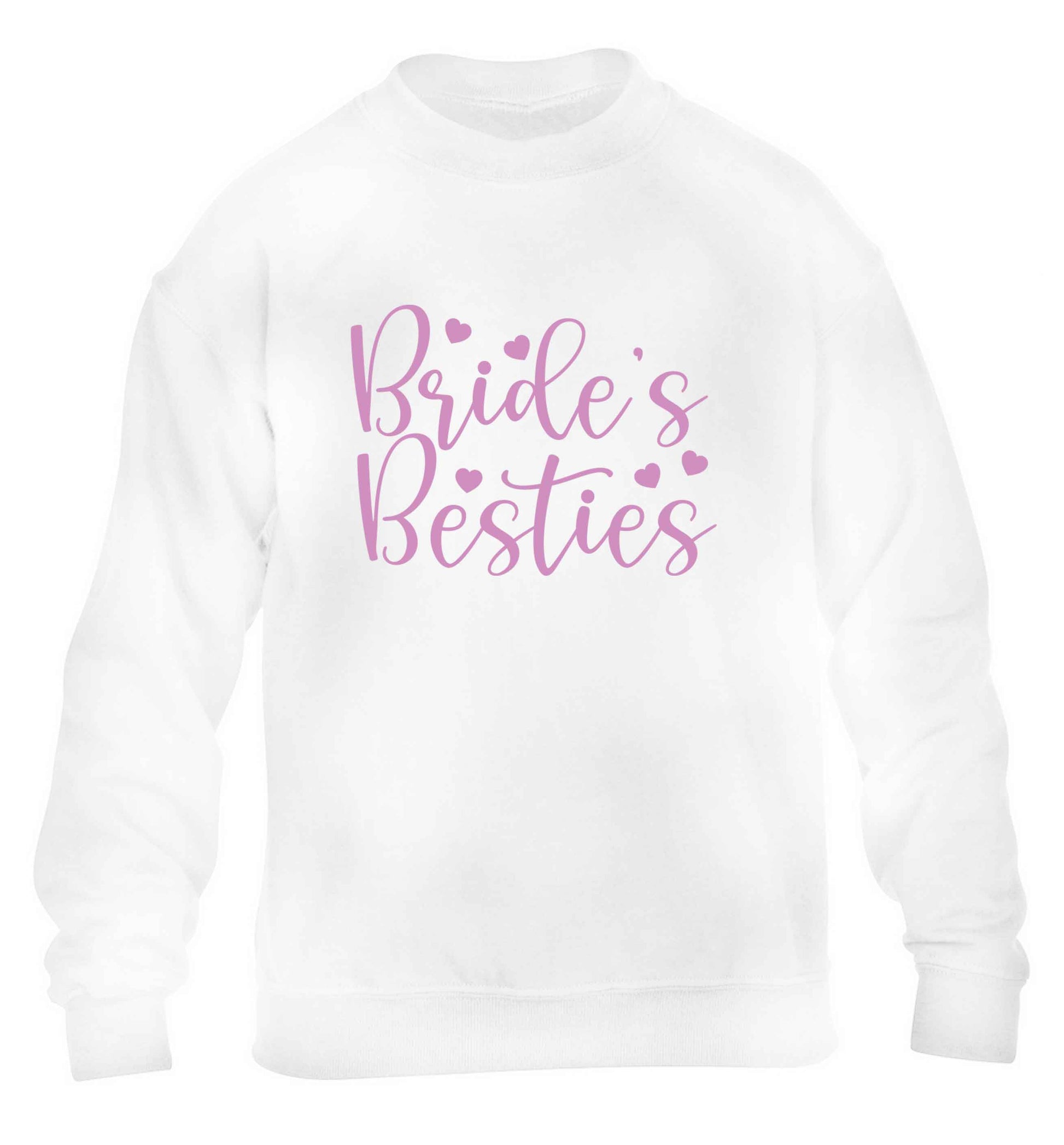 Brides besties children's white sweater 12-13 Years